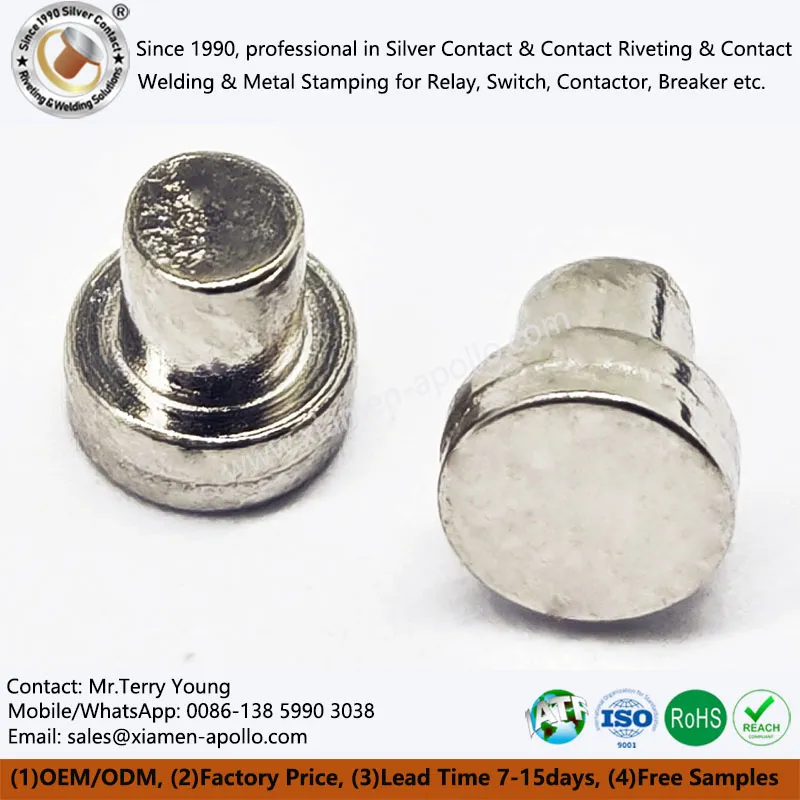 Machin kòn tengstèn kontak rivets