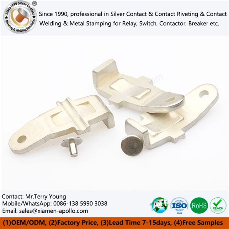 Riveting Components For Silver Contacts