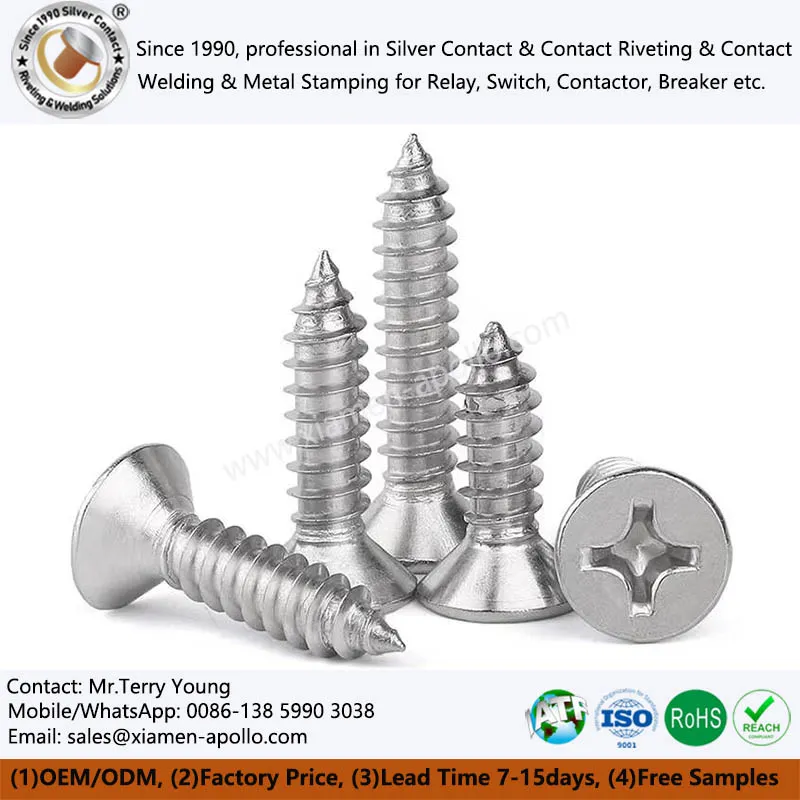 Nerjaveèi asye Countersunk Vis