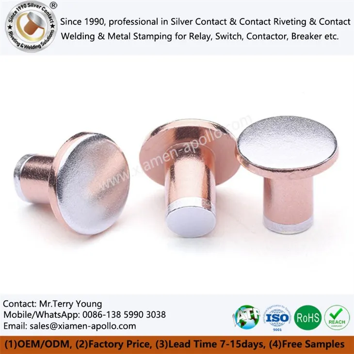 Tri-metal kontak elektrik